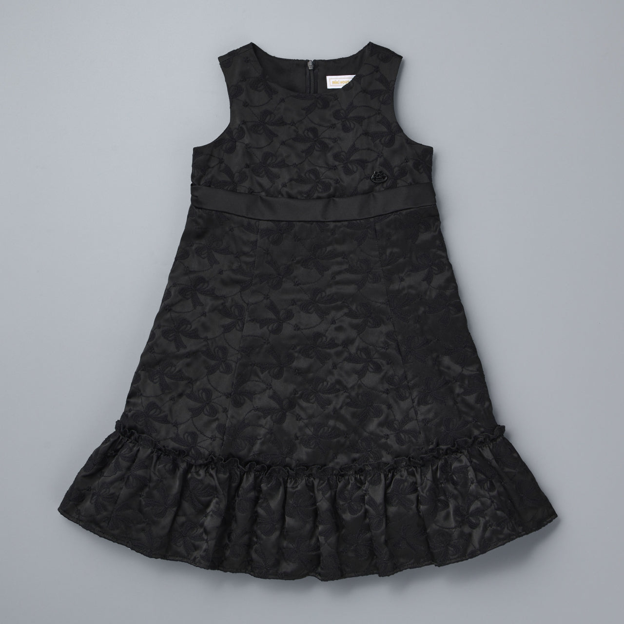 Black Silk Lace Formal Dress