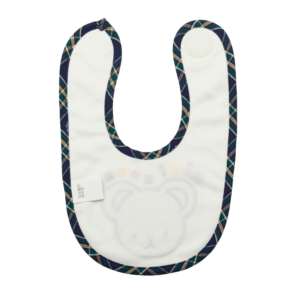 MIKI HOUSE Bear Face Bib