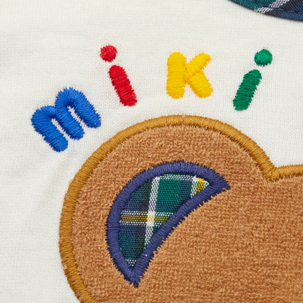 MIKI HOUSE Bear Face Bib