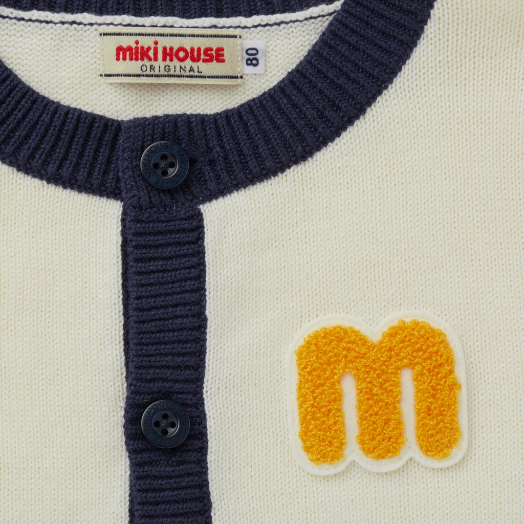 Cotton Knit Cardigan with Pucchi and Friends
