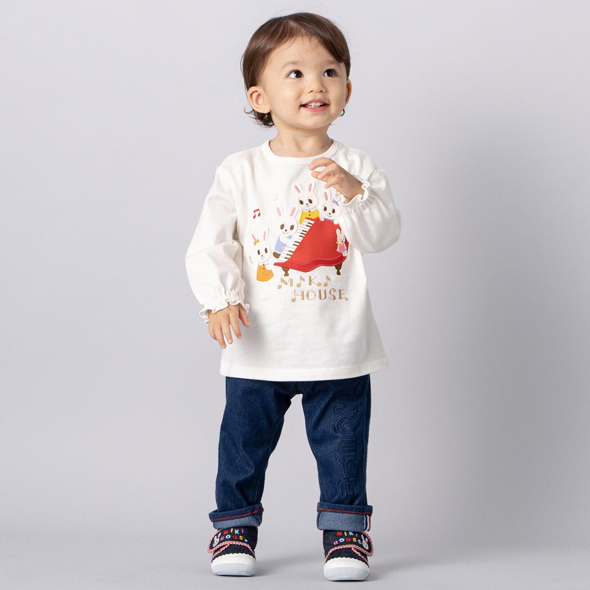 Usako Bunny Denim First Walker Shoes