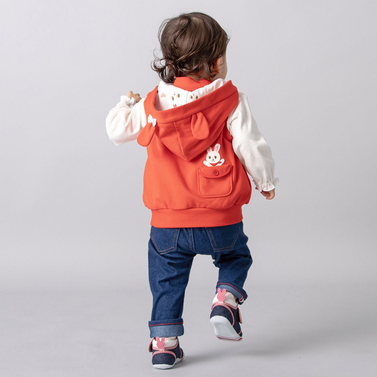 Usako Bunny Denim First Walker Shoes