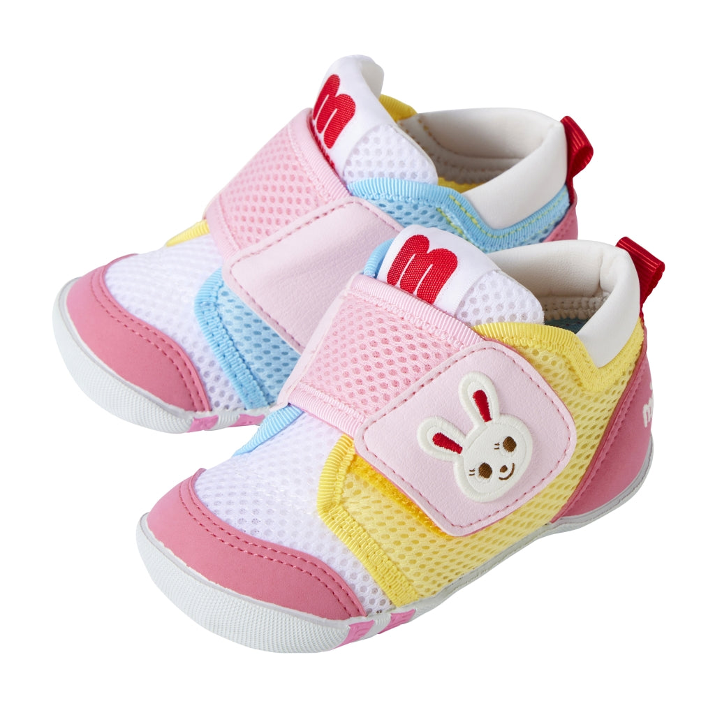Double Raschel First Walker Shoes - Usako Pop