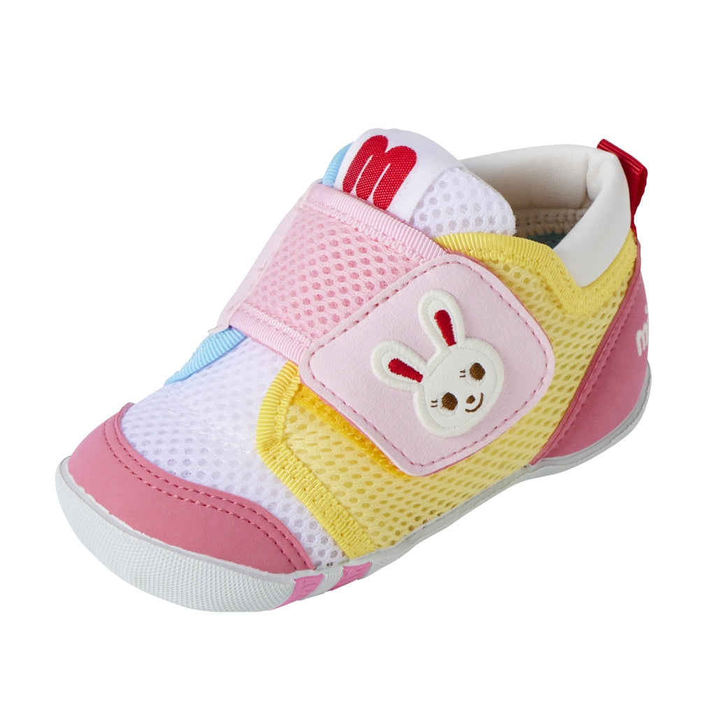 Double Raschel First Walker Shoes - Usako Pop