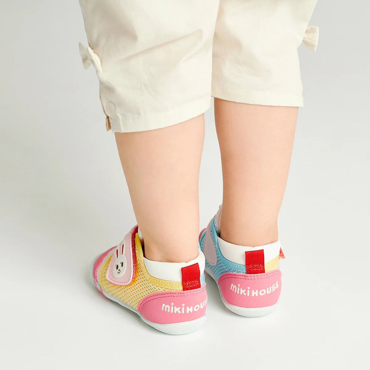 Double Raschel First Walker Shoes - Usako Pop