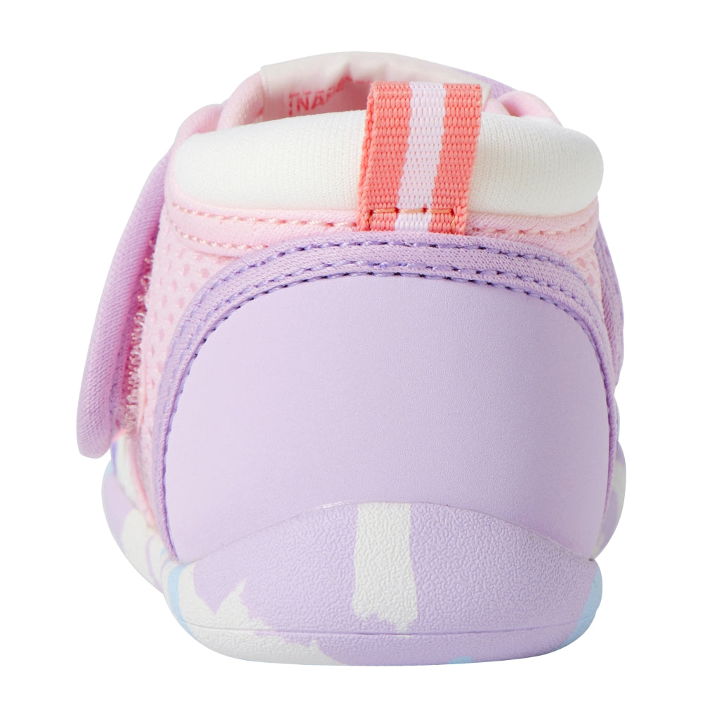 Double Raschel Mesh First Walker Shoes - Neon Marble