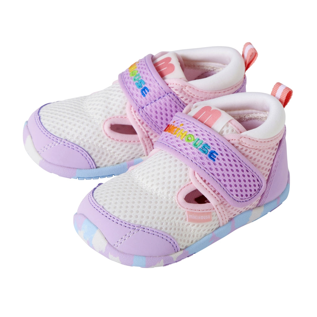 Double Raschel Mesh Second Shoes - Neon Marble