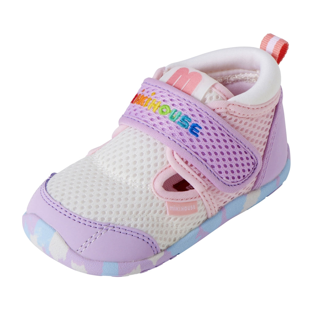 Double Raschel Mesh Second Shoes - Neon Marble