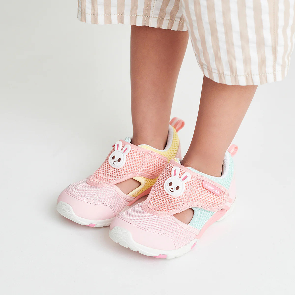 Double Raschel Mesh Sneakers for Kids - Strawberry Swirl