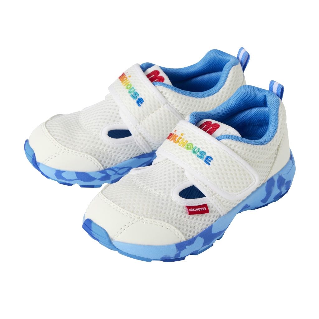 Double Raschel Mesh Sneakers for Kids - Neon Marble