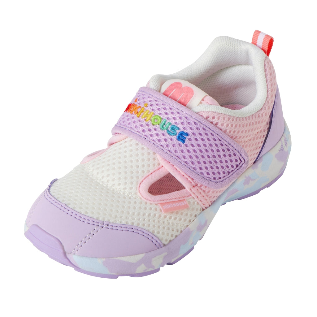 Double Raschel Mesh Sneakers for Kids - Neon Marble