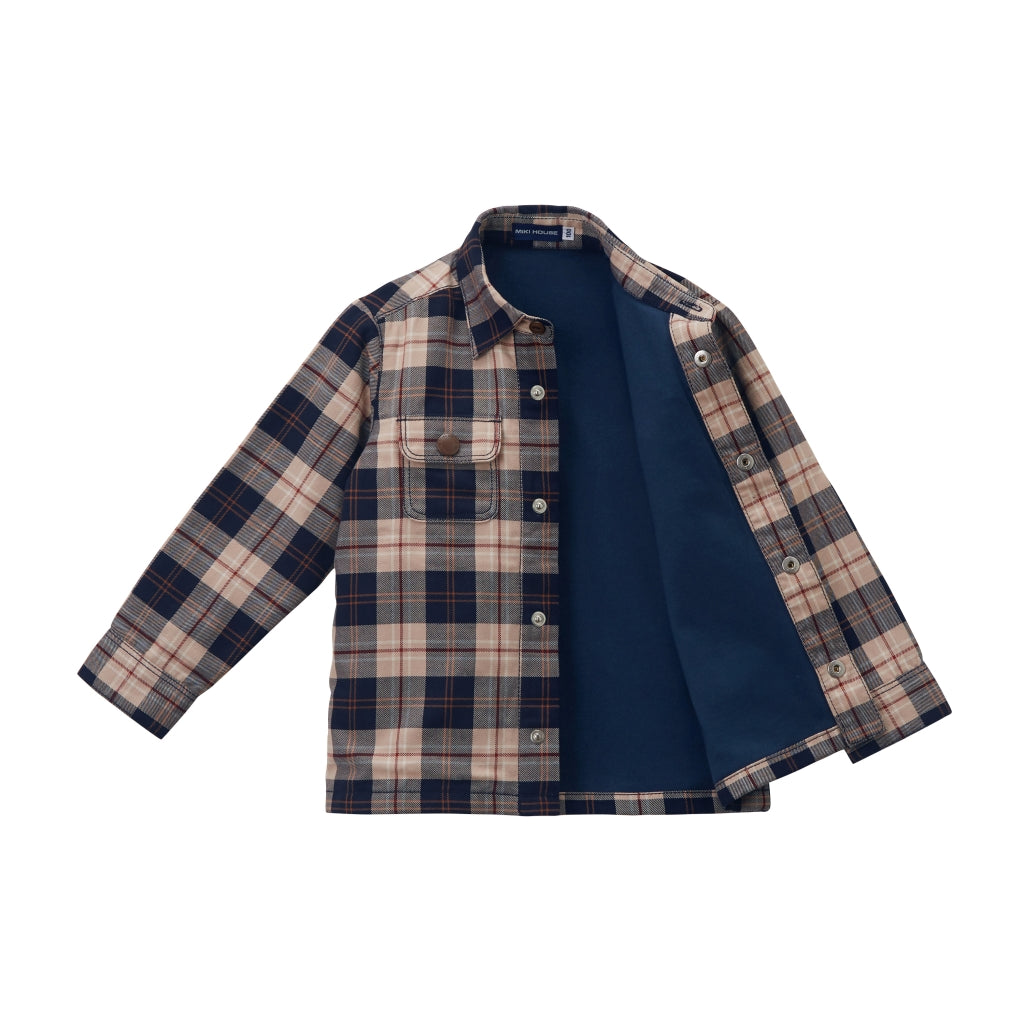 Cotton-Rayon Checkered Shirt