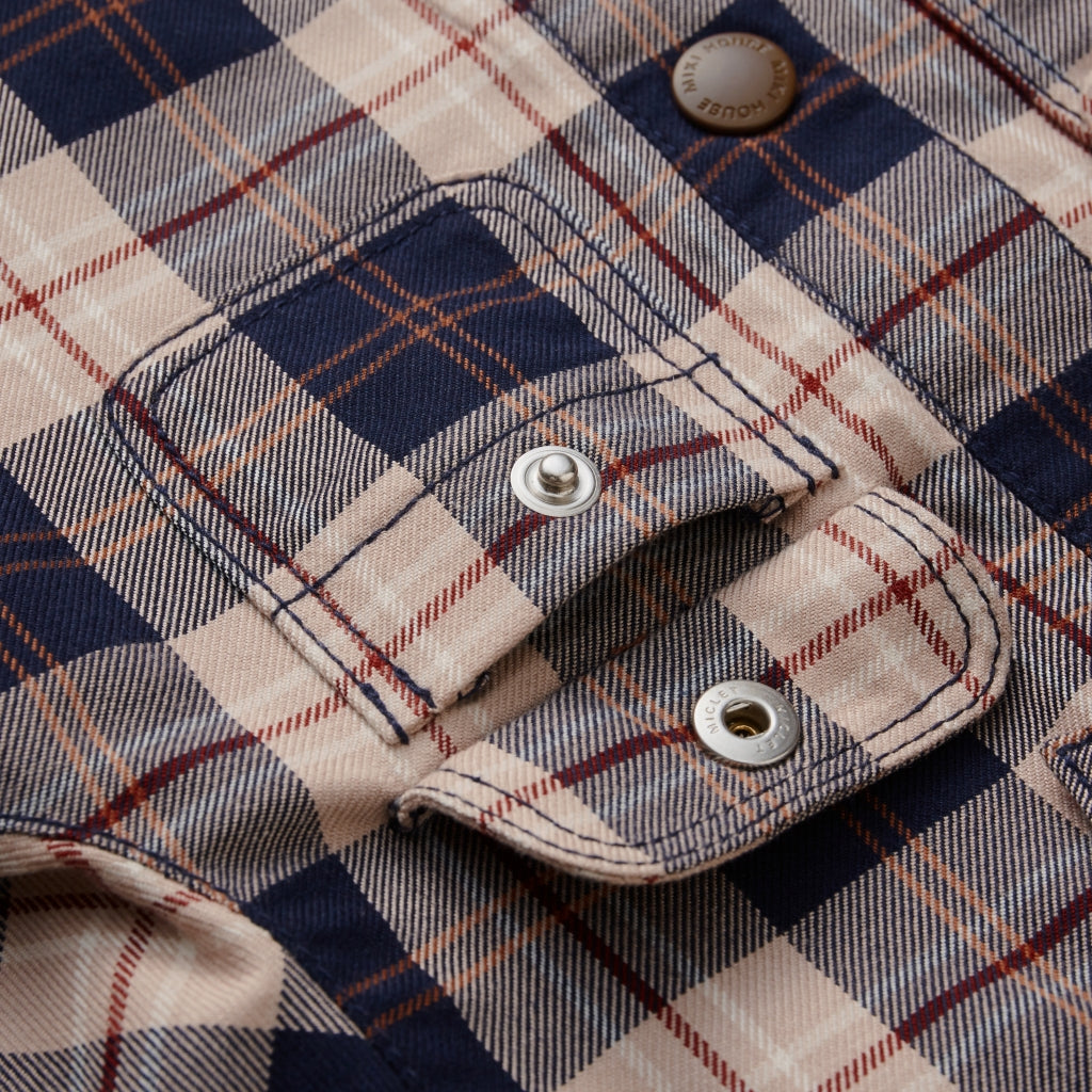 Cotton-Rayon Checkered Shirt