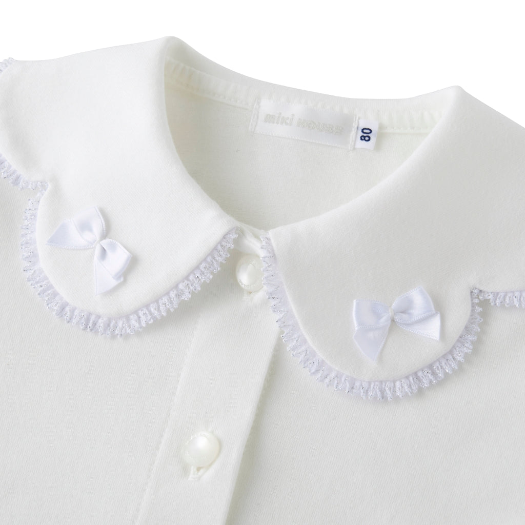 Elegant White Blouse with Delicate Lace Details