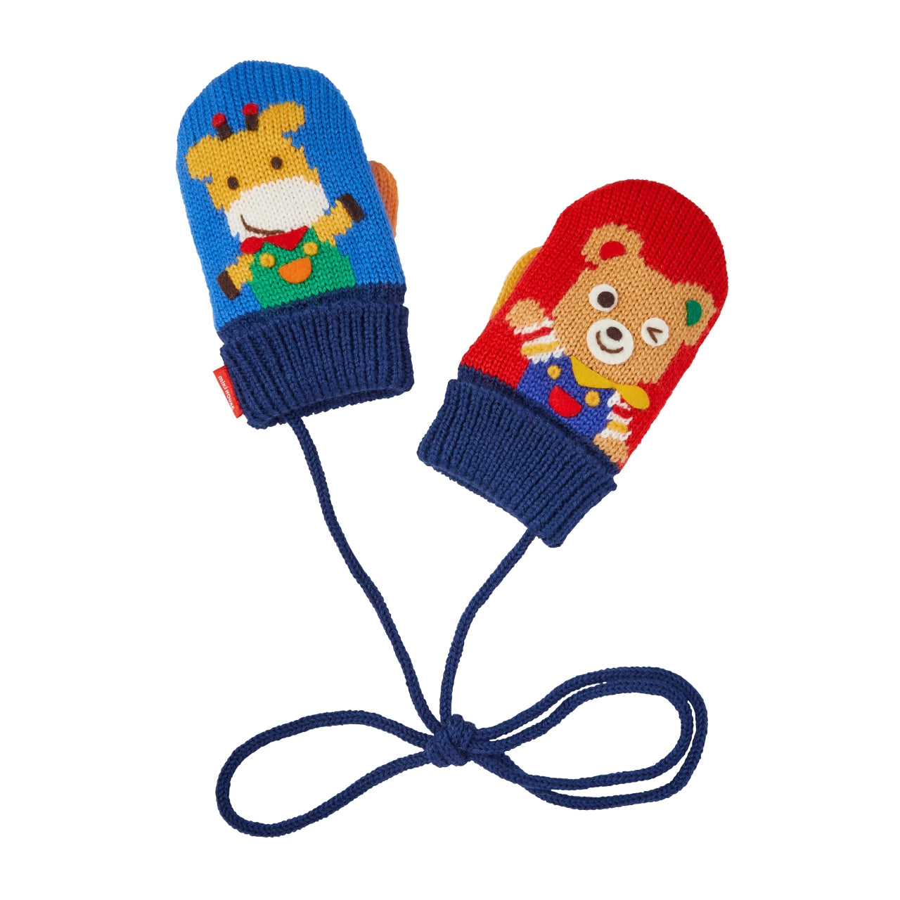 Festive MIKI HOUSE Friends Mittens