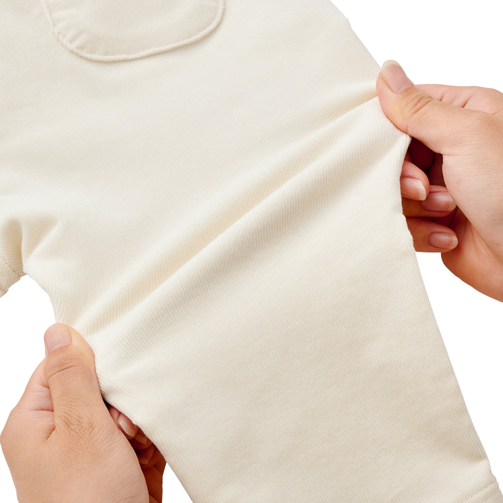 Cosy Retro Corduroy Trousers with Apple Appliques