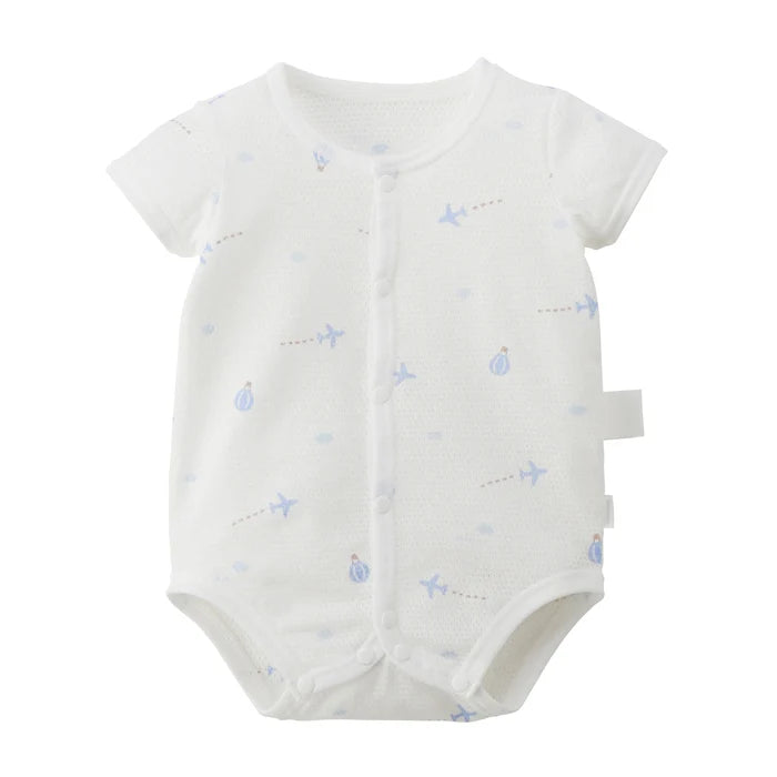 Pureveil Short Sleeve Front Opening Mesh Bodysuit