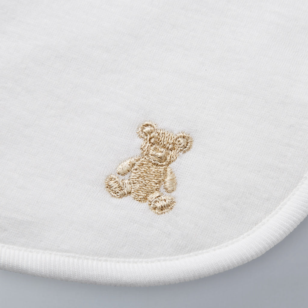 Sea Island Cotton Knit-Gauze Baby Bib