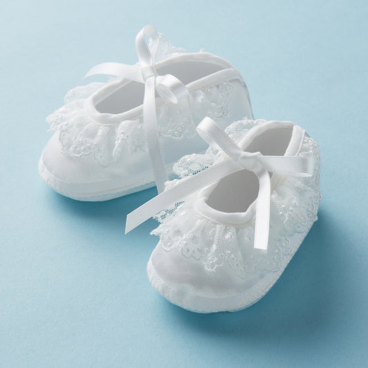 Chic Ceremony Satin Baby Shoes