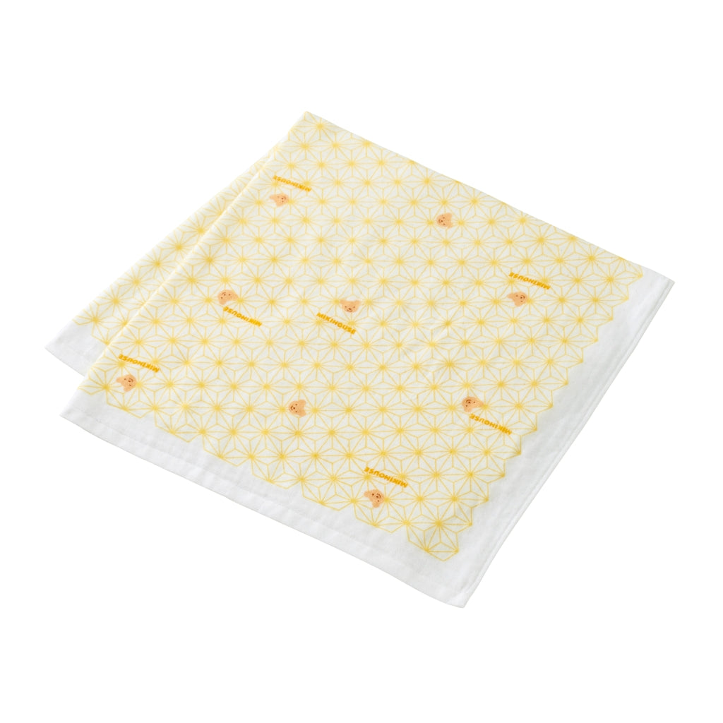 Gauze Pile Hybrid Bath Towel ("Asa-no-ha" motif)