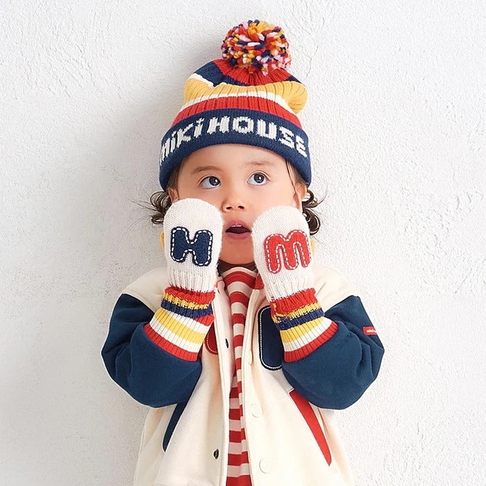 MIKI HOUSE Patch Mittens