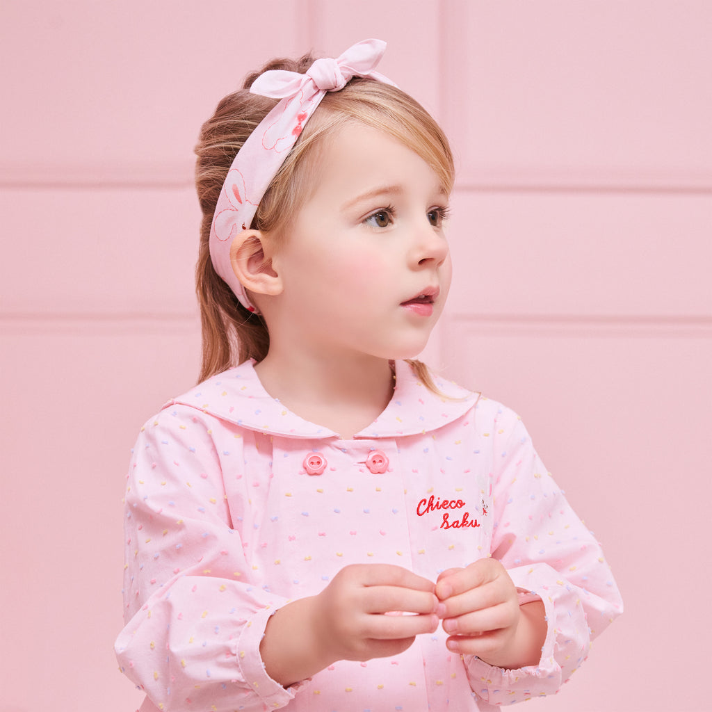 Chieco Saku Dewdrop Jewels Sailor Collar Cardigan