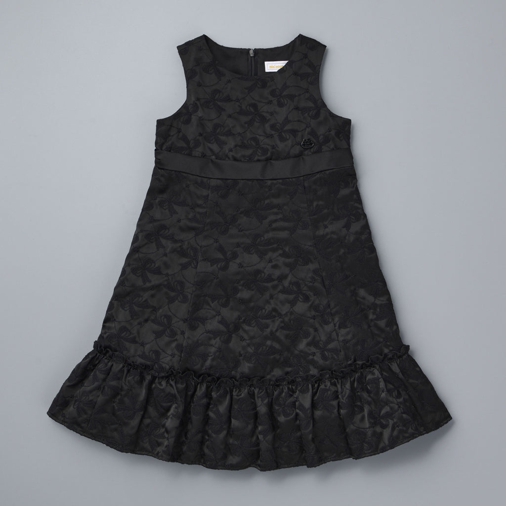 Black Silk Lace Formal Dress