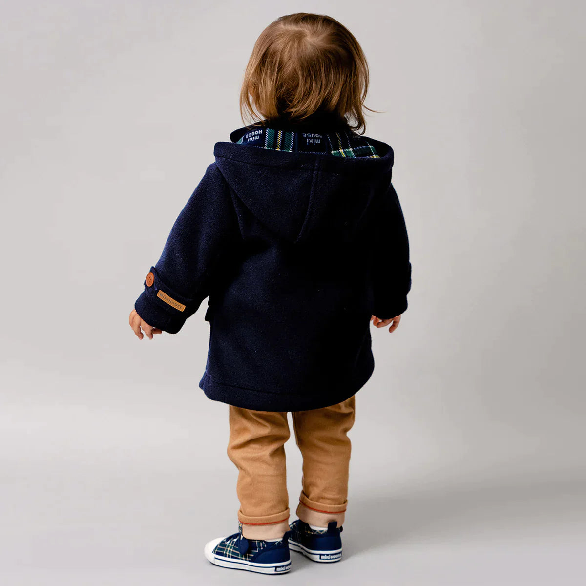 Fleece Duffle Coat Navy