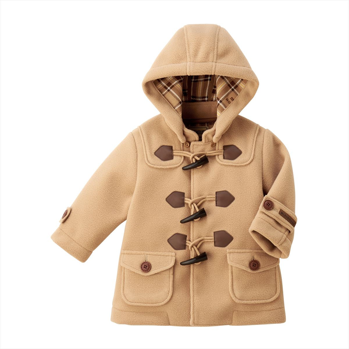 Fleece Duffle Coat - Beige