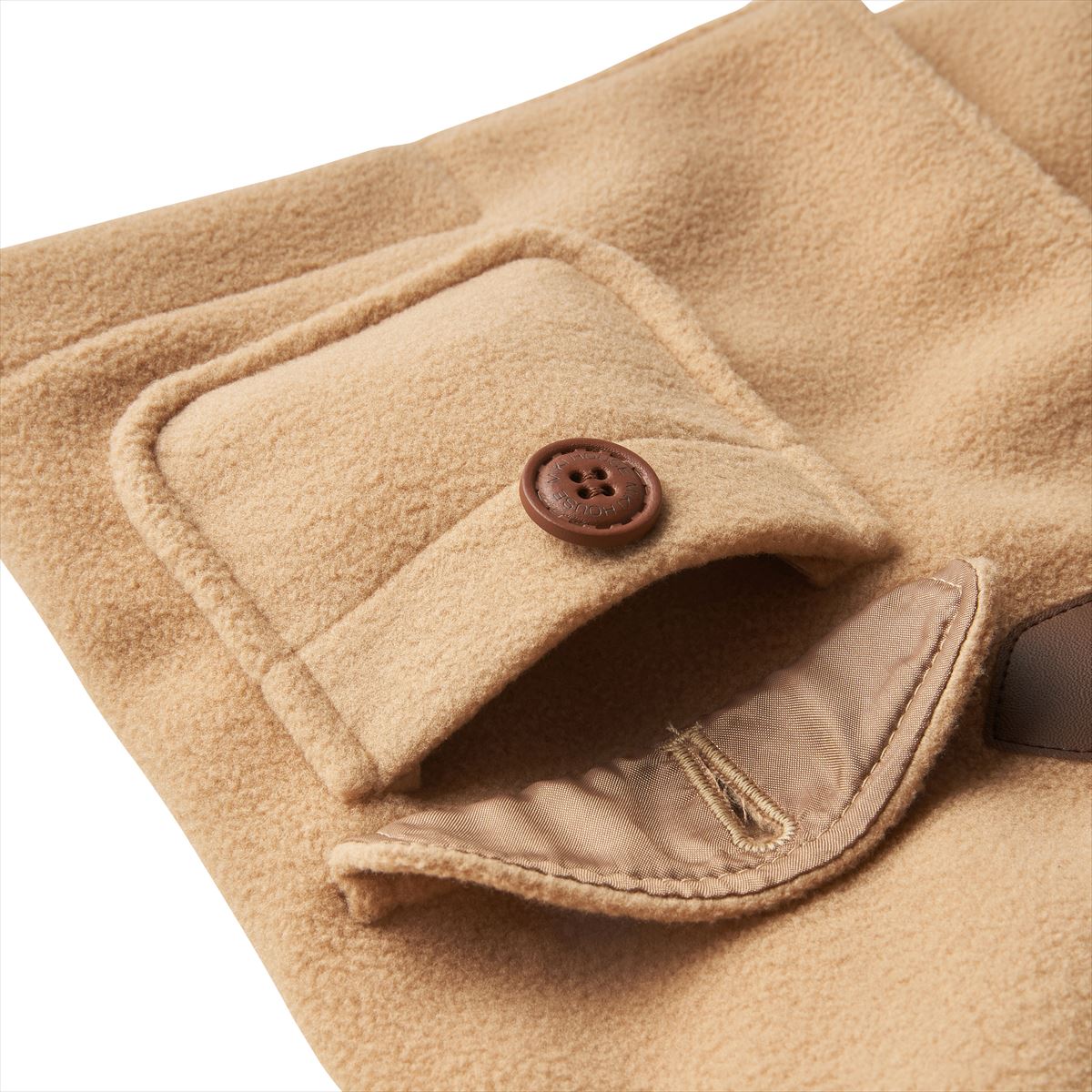 Fleece Duffle Coat - Beige