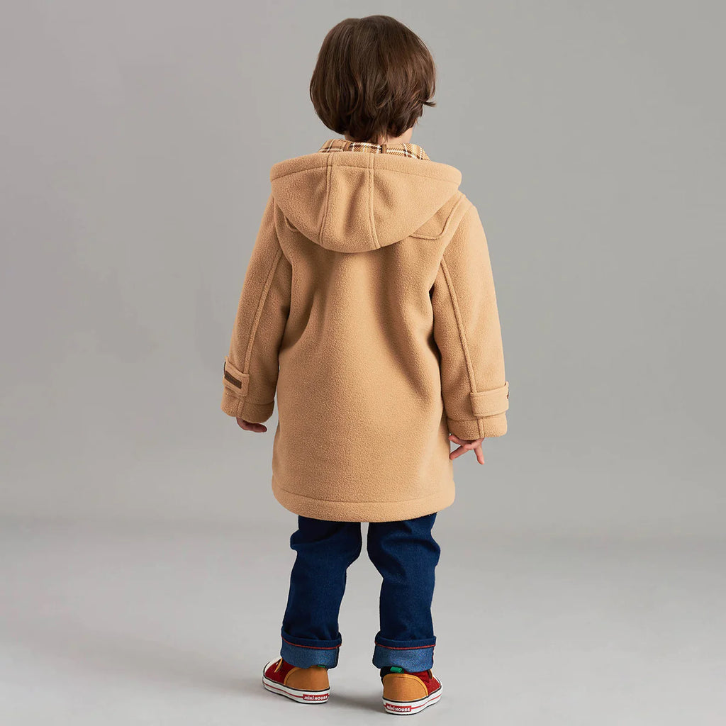 Fleece Duffle Coat - Red