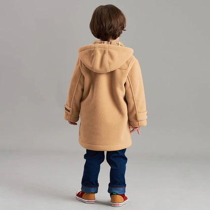 Fleece Duffle Coat - Red