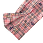 Checkered Long-Sleeve Shirt with Emblem Patch