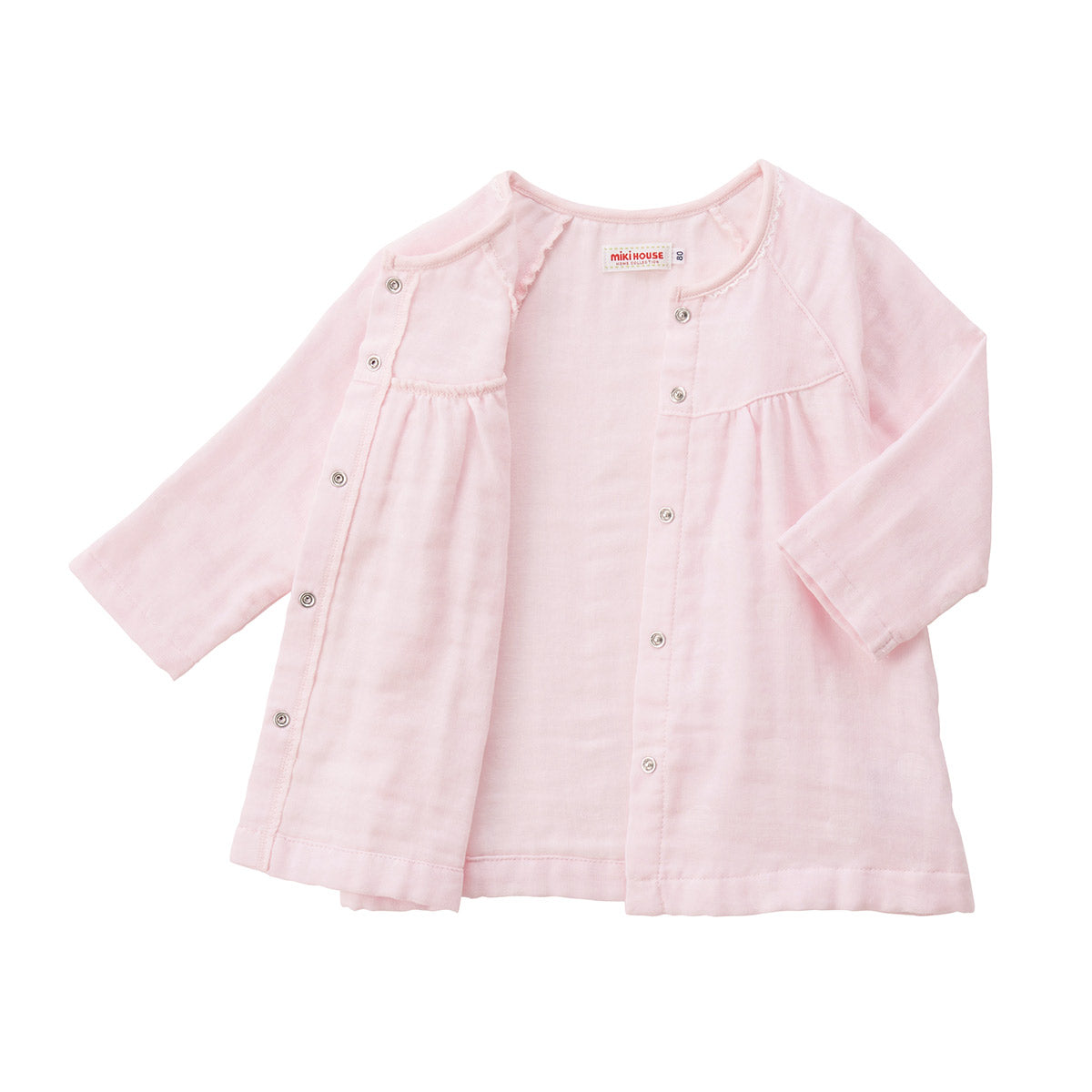 Soft Pink Embroidered Cotton Pyjamas