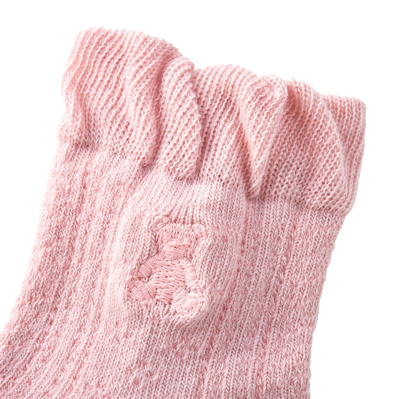 Teddy Bear Emblem Short Crew Socks