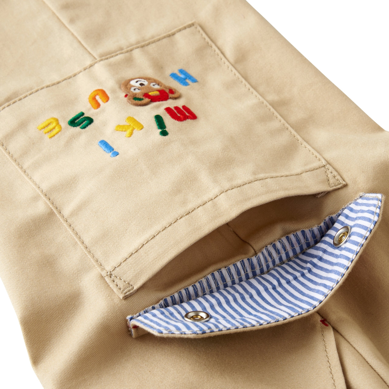 Pucchi Embroidered Twill Cargo Pants