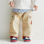 Pucchi Embroidered Twill Cargo Trousers