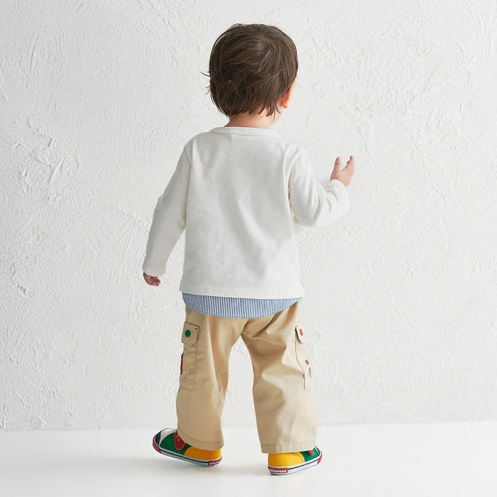 Pucchi Embroidered Twill Cargo Trousers