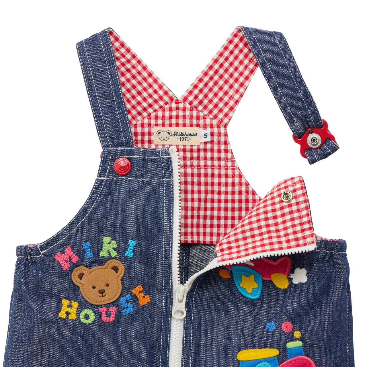 Classic MIKI HOUSE Bear Vehicle Overalls