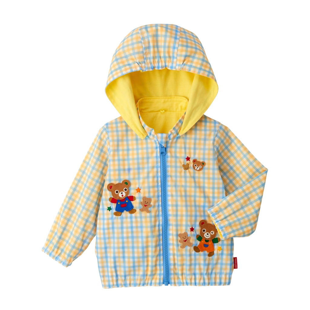 Pucchi's Reversible Gingham Windbreaker (UV Protection)