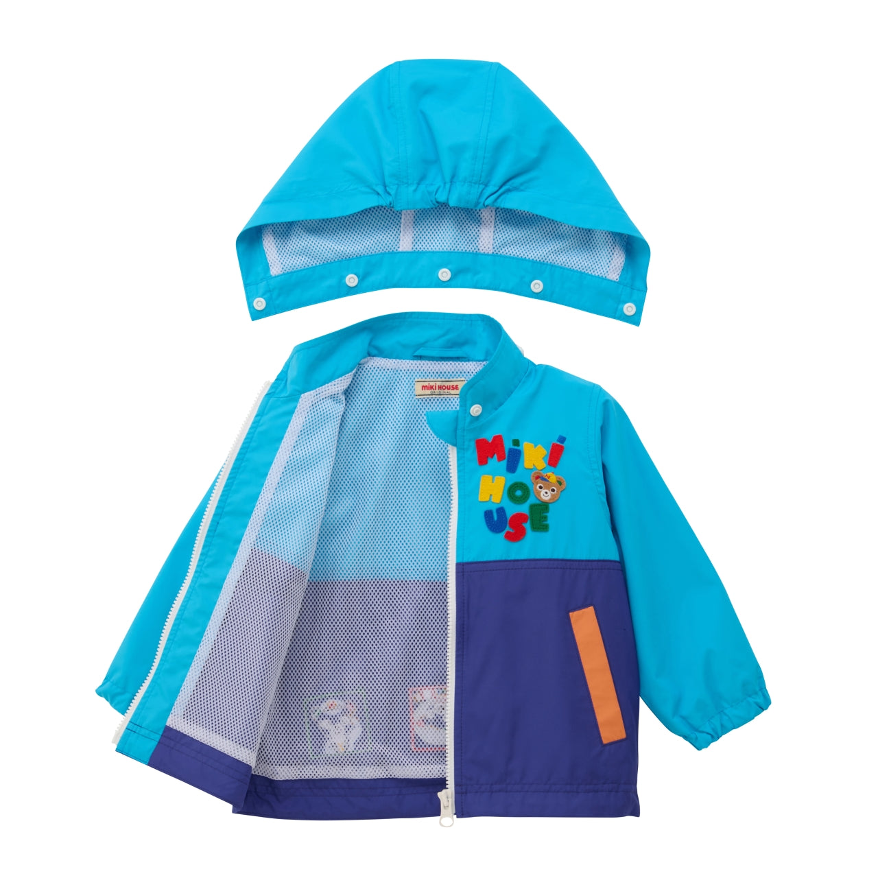 Two-Tone Blue Pucchi Windbreaker