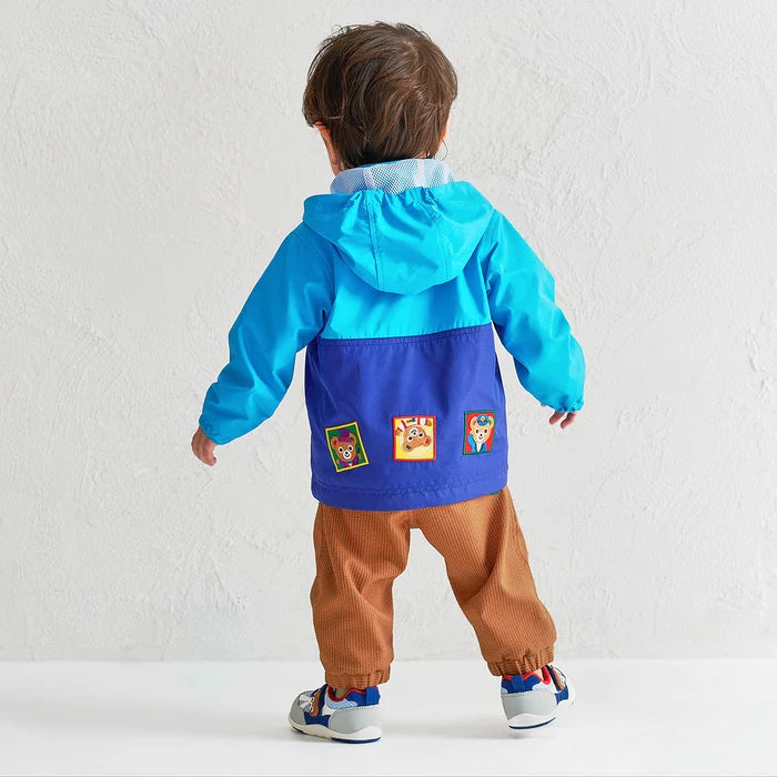 Two-Tone Blue Pucchi Windbreaker