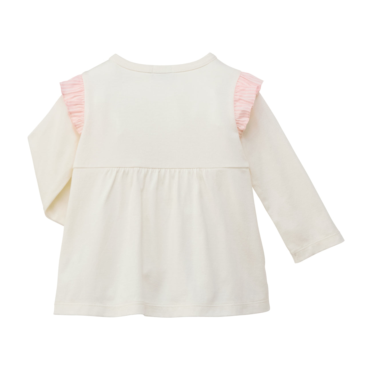 Usako Sunflower Bicycle Long-Sleeve T-shirt with Ruffled Shoulders