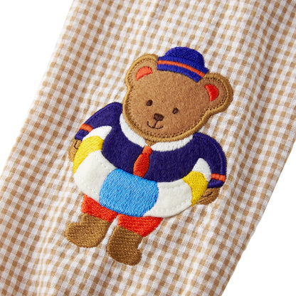 Sailor Bear Gingham Blouse