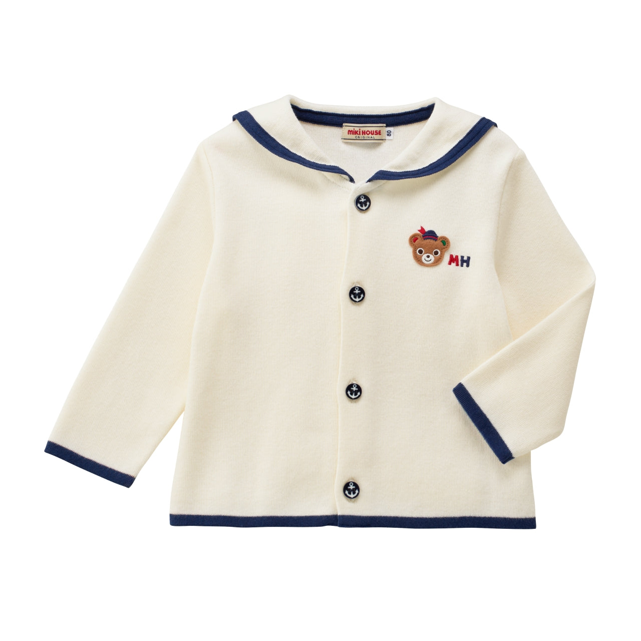Marine Collection Cotton Knit Sailor Cardigan