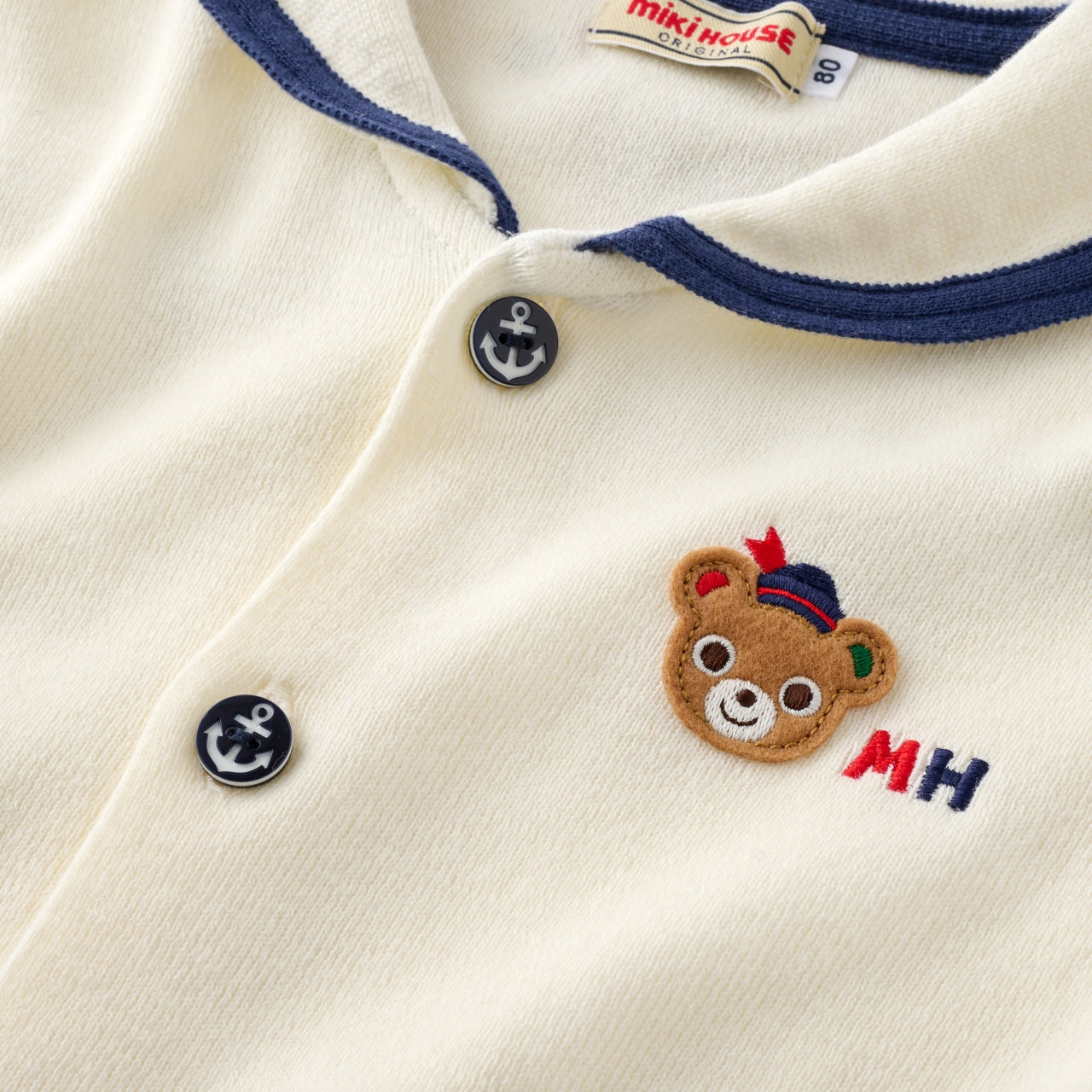 Marine Collection Cotton Knit Sailor Cardigan