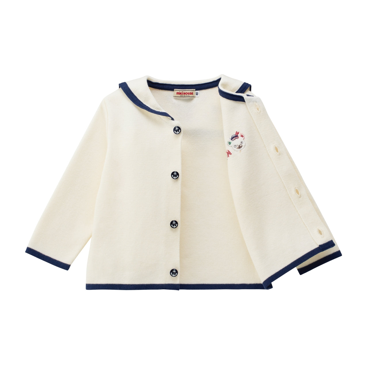 Marine Collection Cotton Knit Sailor Cardigan
