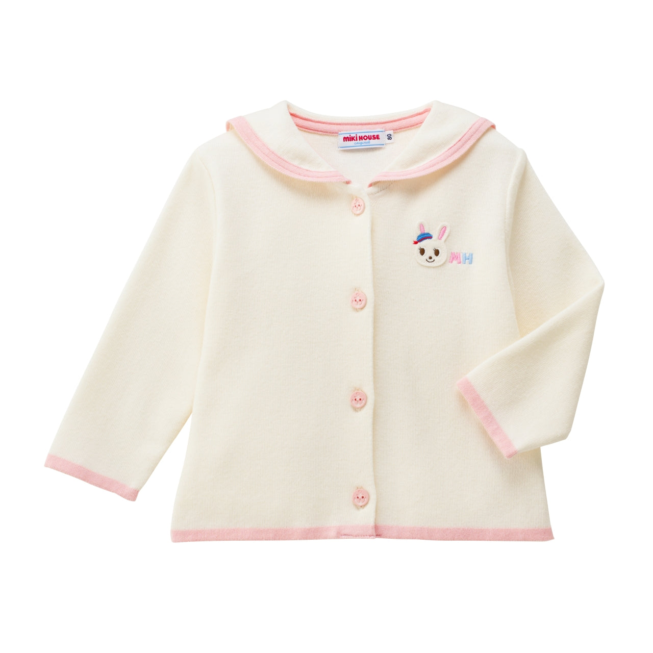 Sailor Collar Spring Marine Collection Cotton Knit Cardigan