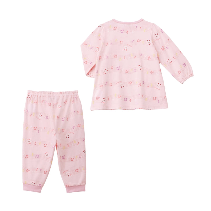 Usako & Music Note Print Cotton Pajamas