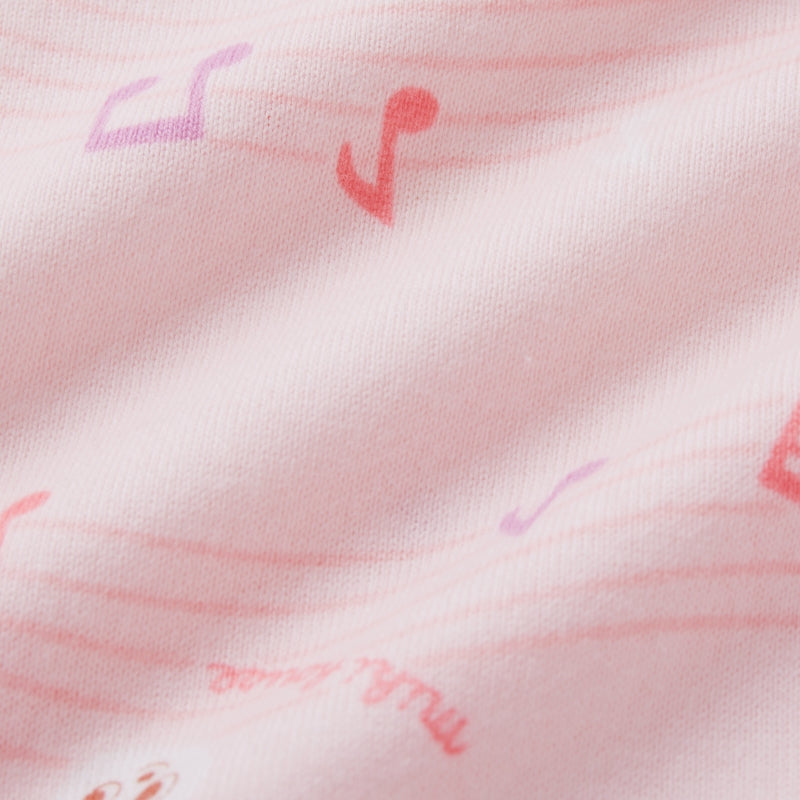 Usako & Music Note Print Cotton Pajamas